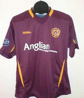 maillots motherwell fc exterieur 2006-2007 rétro