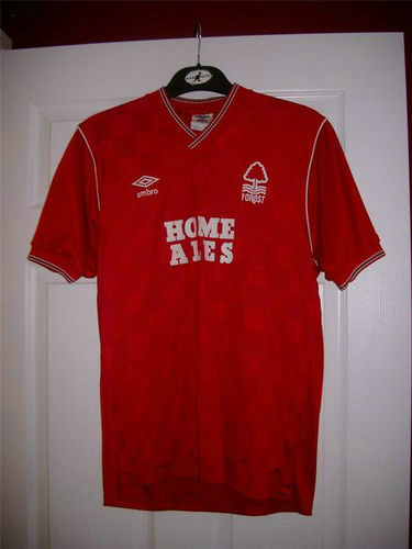 maillots nottingham forest domicile 1986-1987 rétro