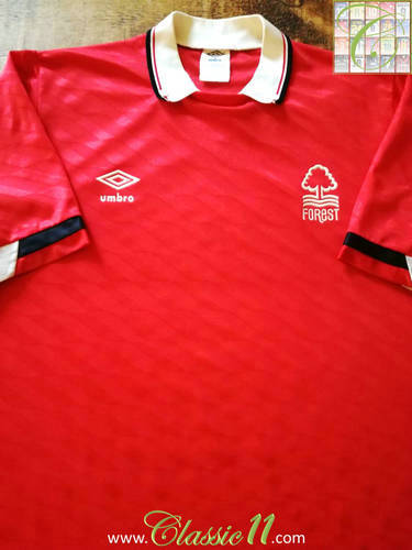 maillots nottingham forest domicile 1988-1990 rétro