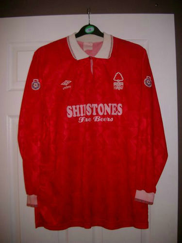 maillots nottingham forest domicile 1990-1991 rétro