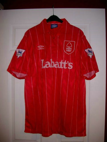 maillots nottingham forest domicile 1992-1993 rétro