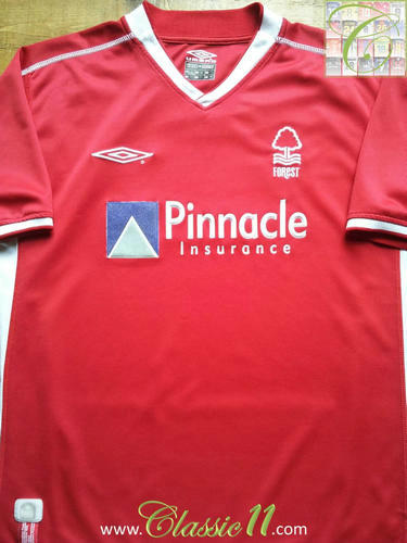 maillots nottingham forest domicile 2002-2003 rétro