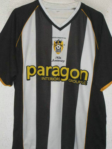 maillots notts county domicile 2002-2003 rétro