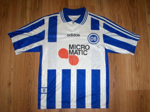 maillots odense boldklub domicile 2000-2001 rétro