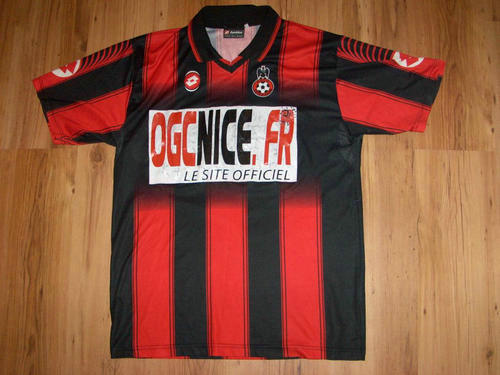 maillots ogc nice domicile 2000-2001 rétro