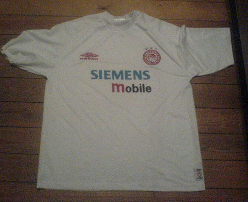 maillots olympiakos exterieur 2001-2002 rétro