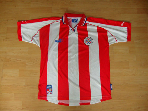 maillots paraguay domicile 2000-2002 rétro