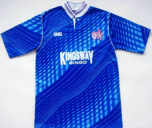 maillots raith rovers domicile 1990-1991 rétro