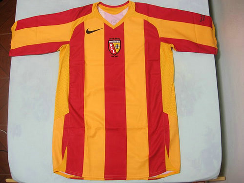 maillots rc lens domicile 2006-2007 rétro