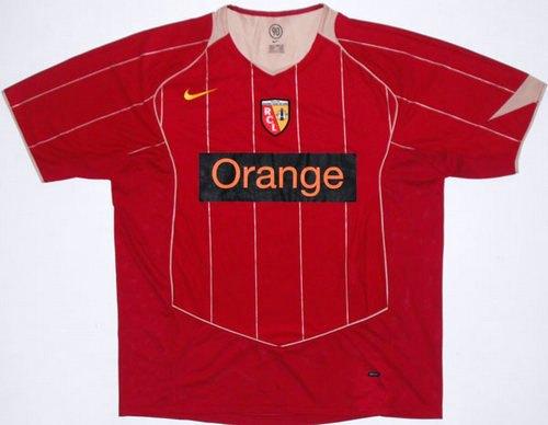 maillots rc lens exterieur 2004-2005 rétro