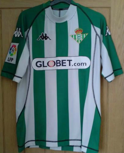 maillots real betis domicile 2004-2005 rétro