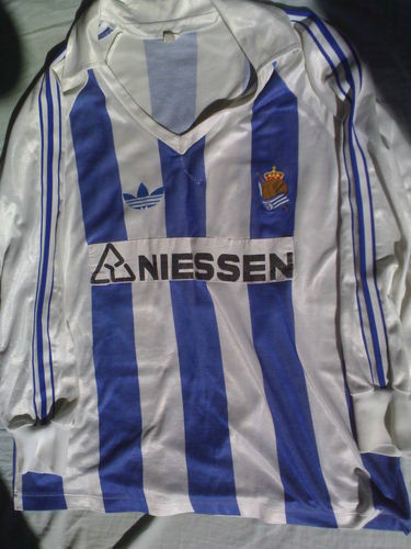 maillots real sociedad domicile 1987-1988 pas cher