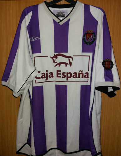 maillots real valladolid domicile 2001-2002 pas cher