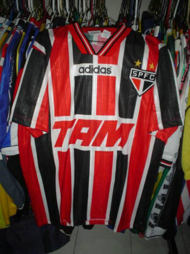 maillots são paulo fc exterieur 2000-2002 pas cher