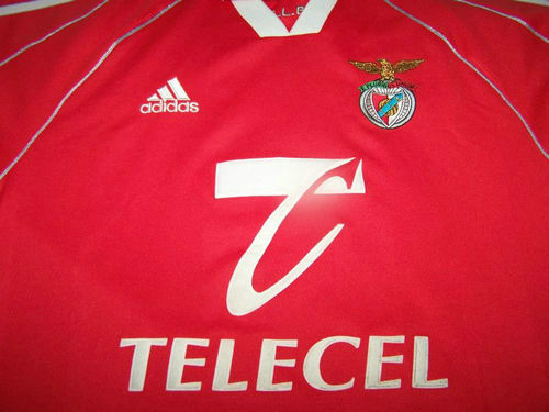 maillots sl benfica domicile 1999-2000 rétro