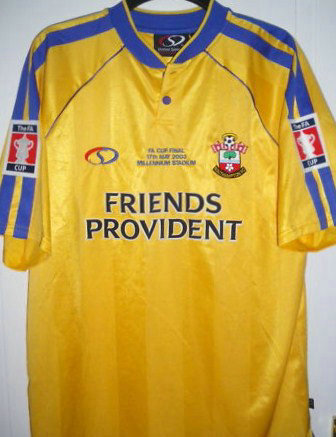 maillots southampton fc réplique 2003 rétro