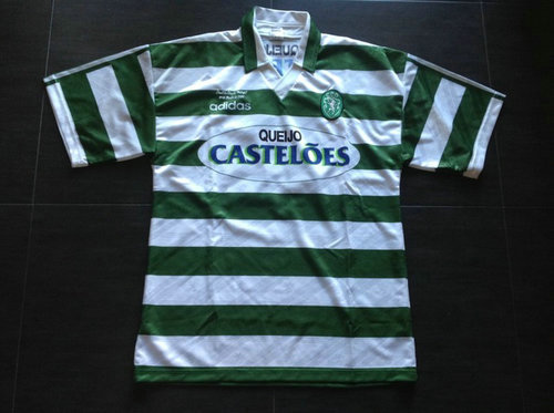 maillots sporting cp domicile 1994-1995 rétro