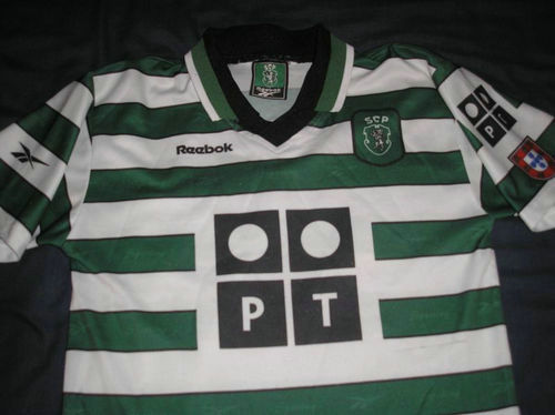 maillots sporting cp domicile 1999-2000 rétro