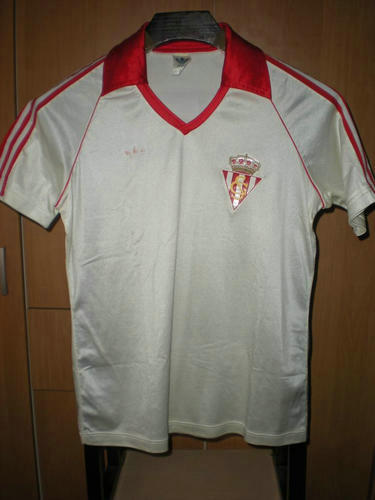 maillots sporting de gijón exterieur 1982-1986 pas cher