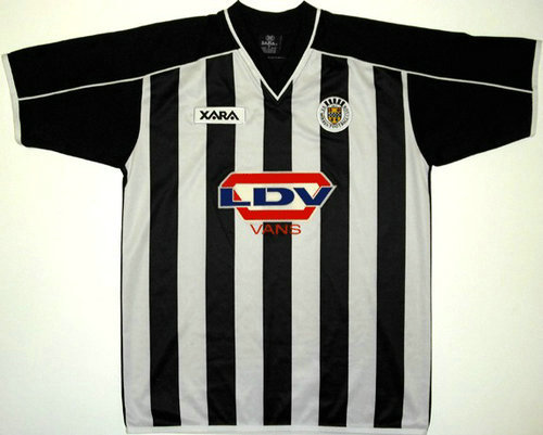 maillots st. mirren fc domicile 2001-2002 rétro