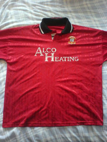 maillots tamworth fc domicile 1996-1997 rétro