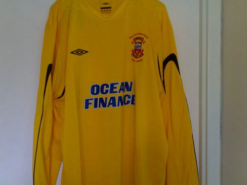 maillots tamworth fc gardien 2007 rétro