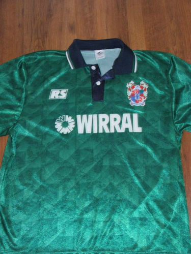 maillots tranmere rovers fc exterieur 1993-1995 rétro