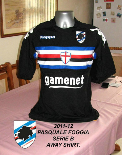 maillots uc sampdoria third 2011-2012 pas cher