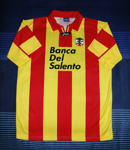 maillots us lecce domicile 1997-1999 rétro