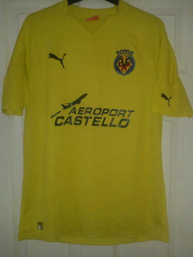 maillots villarreal cf domicile 2007-2009 rétro