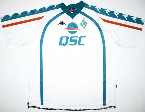 maillots werder brême exterieur 2000-2001 rétro