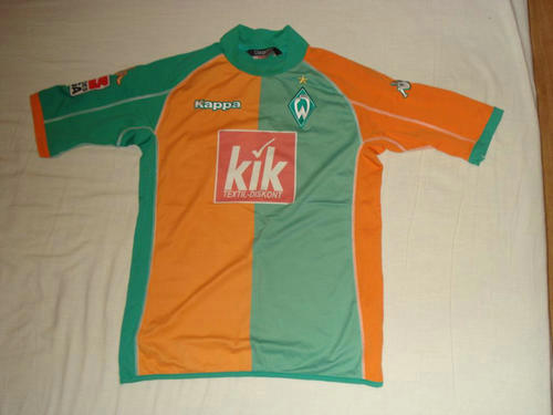 maillots werder brême exterieur 2005-2006 rétro