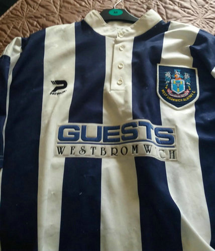 maillots west brom domicile 1996-1997 rétro