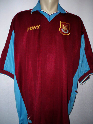 maillots west ham united domicile 1997-1998 pas cher