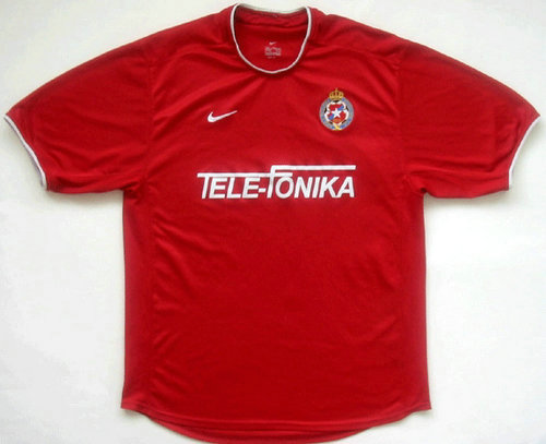 maillots wisła kraków domicile 2002-2003 pas cher