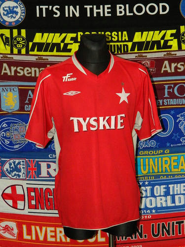 maillots wisła kraków domicile 2005-2006 pas cher