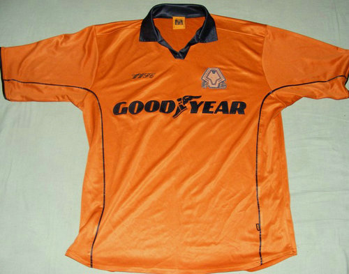 maillots wolverhampton wanderers domicile 2000-2002 rétro