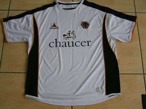 maillots wolverhampton wanderers exterieur 2006-2008 rétro