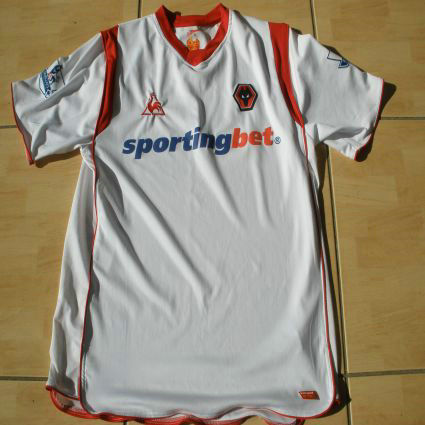 maillots wolverhampton wanderers exterieur 2009-2010 rétro