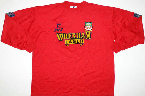 maillots wrexham fc domicile 1996-1997 rétro