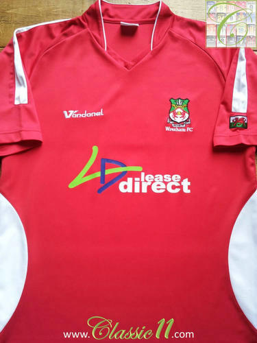 maillots wrexham fc domicile 2006-2007 rétro