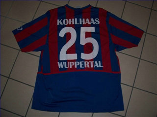 maillots wuppertaler sv domicile 2005-2006 rétro