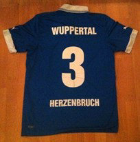 maillots wuppertaler sv domicile 2012-2013 rétro